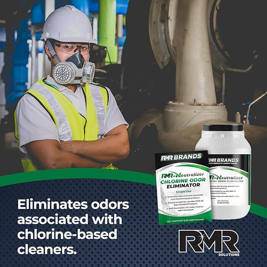 RMR-Neutralizer, Chlorine and Bleach Odor Eliminator - Neutralizes Odors From Chlorine and Bleach-Based Indoor & Outdoor Cleaners, 5oz Makes 1 Gallon, 8 pounds