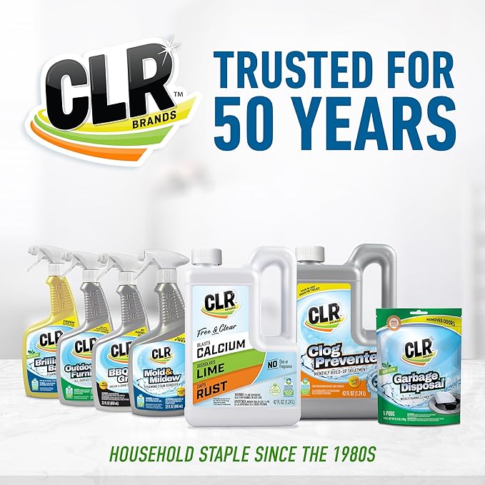 CLR Fresh & Clean Garbage Disposal, Fresh Scent Weekly Foaming Cleaning Pods, 5 Pods Total (Packaging May Vary)