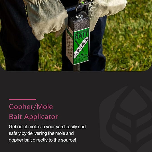 Yard Butler Gopher/Mole Bait Applicator - Gardening Tool for Safe & Easy Pest Control - No Digging Needed - Durable & Sturdy Bait Applicator - Mole, Vole & Gopher Killer