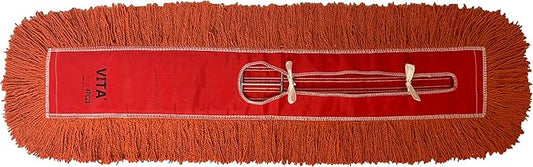 Ultimate Dust Mop Kit: Industrial-Grade Performance, Heavy-Duty Frame, Telescopic Handle - Orange 24 Inch