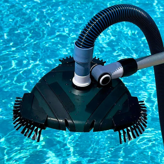 Wessel-Werk Pool Vacuum Heads with Profesional Weighted Design and Flexible Side Brush Strips to Deep Clean Inground & Above Ground Pools (Pool Vacuum and 35' Hose)