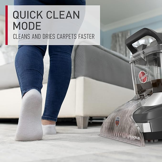 Hoover Powerscrub XL Pet Carpet Cleaner Machine, Upright Shampooer, FH68050, Black (Renewed)