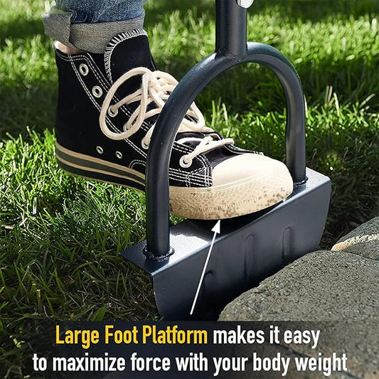 Edger Lawn Tool Safe Steel Half Moon Edger Coating Half Moon Lawn Edger with T Grip for Cleaning Edges Along Sidewalks Driveways Garden Flower Beds