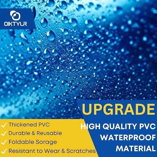 Oiktylr 13Pcs Mini Split Cleaning Kit Bag with 2L High Pressure Sprayer, Air Conditioner Cleaning Kit with Waterproof PVC AC Cleaning Cover Bib with 10pcs HVAC Cleaning Tools, Large