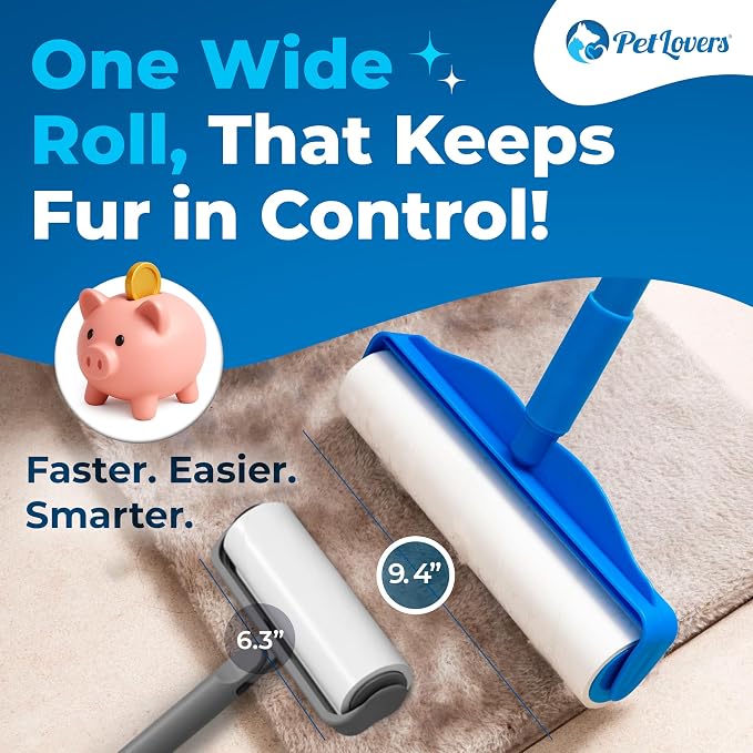 PetLovers Extra Sticky Floor Lint Roller 4 Pack of Refills Only - No Handles Included - 90 Sheets Per Refill 360 Sheets Total - Image 7
