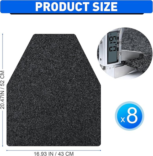 ToLanbbt 8PCS Urinal Mats for Men Bathroom Non-Slip Urinal Floor Mats Water Absorption Urinal Pads for Mens Room Disposable Commercial Toilet Urine Mats for Men’s Bathroom Restroom, Dark Gray
