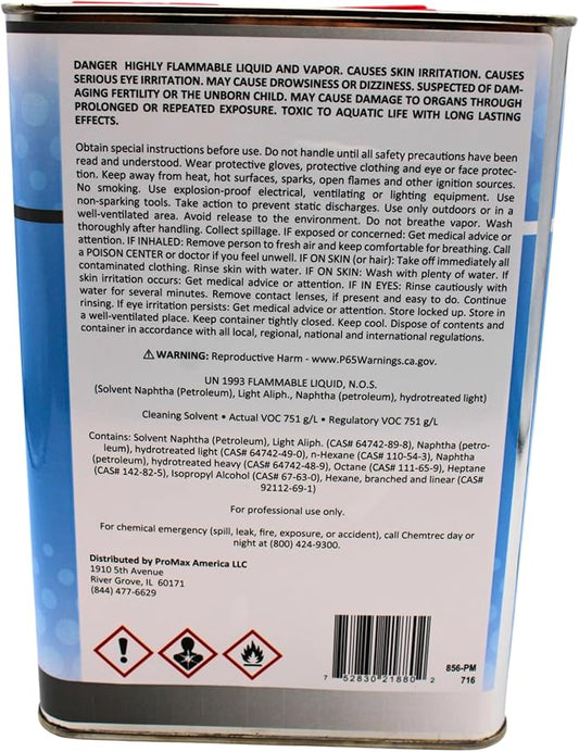 Wax & Grease Remover 1 Gallon Surface Prep Cleaner Removes Tar, Silicone, Vinyl Protectants, Oil, and Wax Pre-Cleaner for Sanding & Auto Body Repair