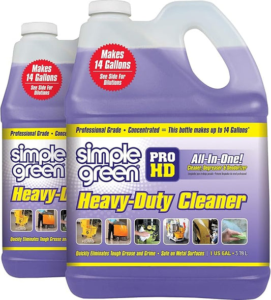 Simple Green SMP213421 Pro Hd Heavy Duty Cleaner, 1 gal Bottle, 11" Height, 5" Width (Pack of 2)