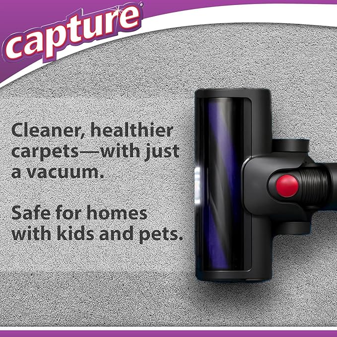 Capture Carpet Total Care Kit 400 - Carpet Deodorizer & Freshener Powder - Spot & Stain Remover - Pet Odor Eliminator - Fresh Natural Scent - Dry Rug Powder Cleaner w/Pre-Mist Spray