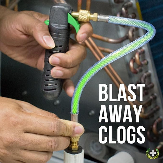 Leak Saver AC Drain Line Cleaner Tool & Leak Sealant Injector | Condensate Line Co2 Drain Gun | AC Drain Line Unclogger