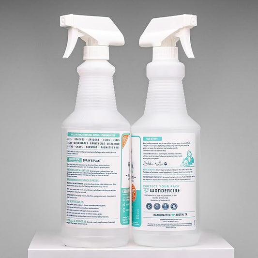 Wondercide - Indoor Pest Control Spray for Home and Kitchen - Ant, Roach, Spider, Fly, Flea, Bug Killer and Insect Repellent - with Natural Essential Oils - Pet and Family Safe — Cedarwood 32 oz