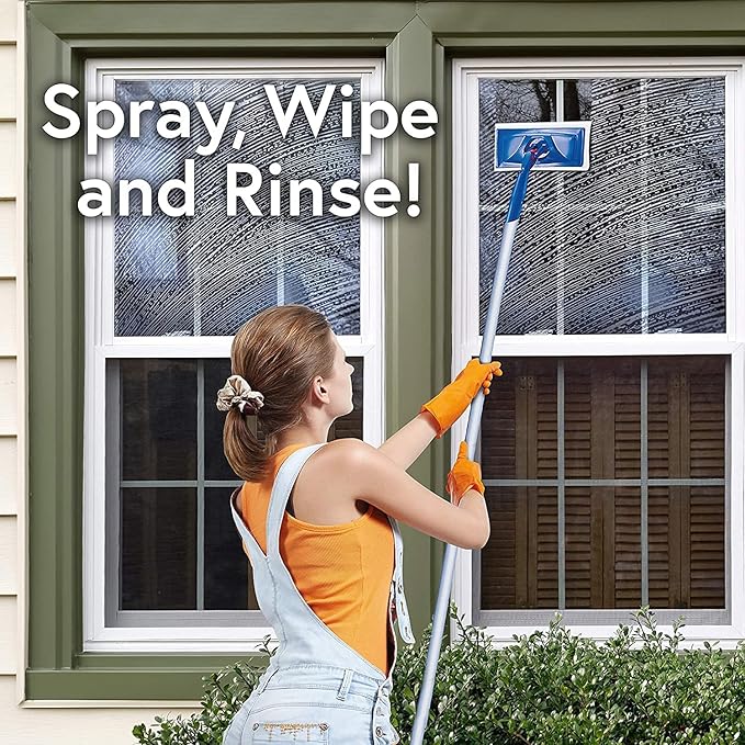 Windex Outdoor All-in-One Window Cleaner Pads Refill, 2 Count (Pack of 1)