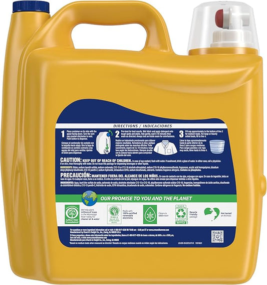 Arm & Hammer Liquid Laundry Detergent, Clean Burst, 170 Loads, 255 Fl Oz (2 pack)
