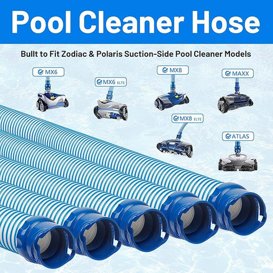 One Year Warranty 9 Pack R0527700 Pool Cleaning Vacuum Hoses,Fast Twist Lock Hose Replacement Kit Compatible with MX6,X7,T3,T5 Swimming Pool Cleaner