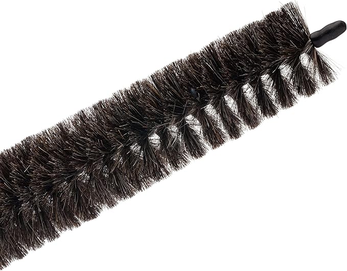 Redecker Dark Goat Hair Radiator Brush with Oiled Beechwood Handle, 45-1/4-Inches