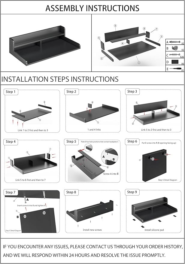 2-Tier Washer Dryer Countertop with 2.75"H Edge Rails, 54" W x 27.55" D Laundry Countertop for Folding Clothes, Washer and Dryer Topper with Non-Slip Pad (White)