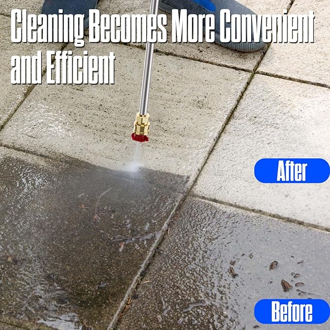 4800PSI PowerWasher with 4 Quick Connect Nozzles, Foam Cannon for Car, Lane, Patio Cleaning
