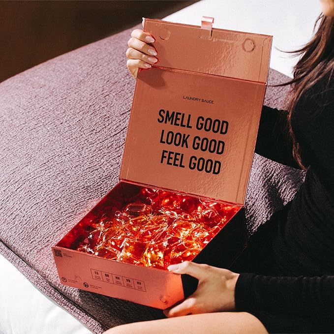 Laundry Sauce - Luxury Scented Laundry Detergent Pods & Scent Booster Bundle (Egyptian Rose), Premium Laundry Washing Pods with High-End, Sophisticated Fragrances - Dye Free & HE Compatible