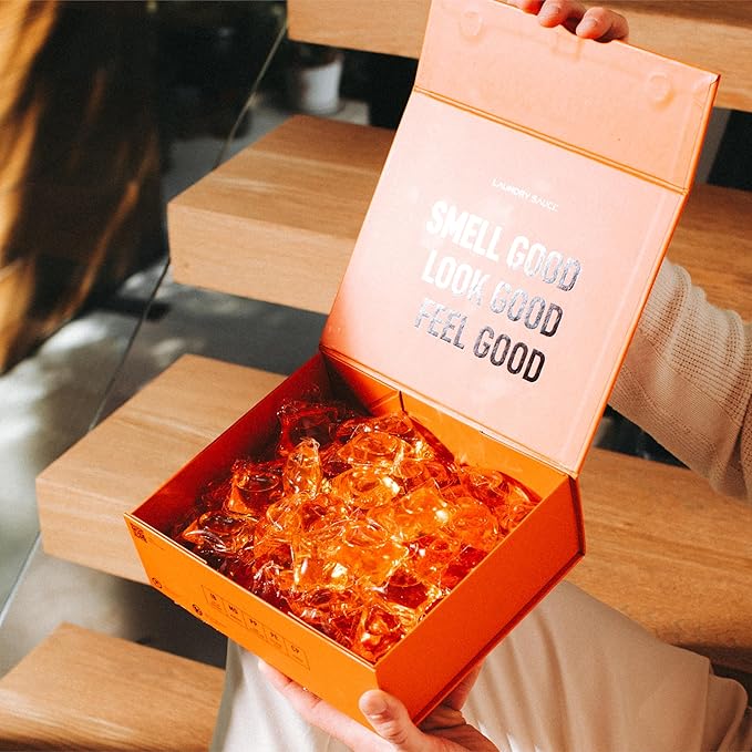 Laundry Sauce - Luxury Scented Laundry Detergent Pods & Scent Booster Bundle (Italian Bergamot), Natural Essential Oils, Easy-To-Use, Laundry Pods, Cruelty-Free, Paraben-Free, Dye-Free & HE Compatible