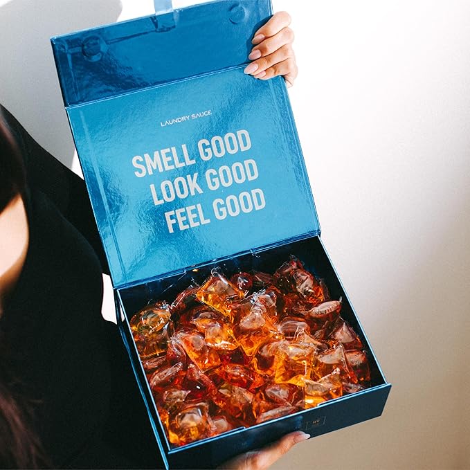 Laundry Sauce - Luxury Scented Laundry Detergent Pods & Scent Booster Bundle (Indonesian Patchouli), Premium Laundry Washing Pods with High-End, Sophisticated Fragrances - Dye Free & HE Compatible