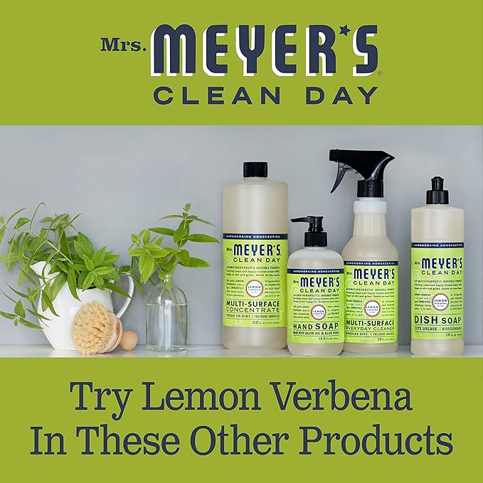 MRS. MEYER'S CLEAN DAY Multi-Surface Everyday Cleaner, Lemon Verbena Scent, 16 Fl Oz Bottle - 3 Pack