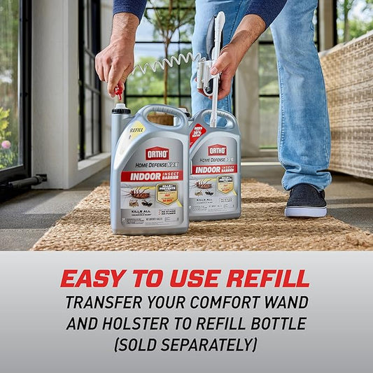 Ortho Home Defense Max Indoor Insect Barrier Refill, Kills Ants, Roaches, Spiders, Fleas and Ticks, 1 gal.