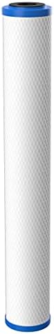 Pentair Pentek EP-20 Carbon Water Filter, 20-Inch, Whole House Carbon Block Replacement Cartridge with Bonded Powdered Activated Carbon (PAC) Filter, 20" x 2.5", 5 Micron by PENTAIRPENTEK