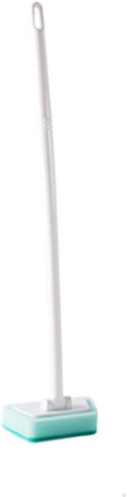 Sponge Long Handle Brush Bathroom Cleaning Bath Ceramic Tile Floor Kitchen Tool(Black)
