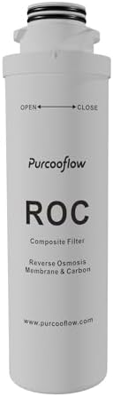 P3-ROC Replacement Filter, RO Membrane & CTO Carbon Composite Cartridge, Fits P3/P3A Series Countertop RO Systems, 6-Month Replacement Cartridge, Deep Purification & Taste Polishing by Purcooflow