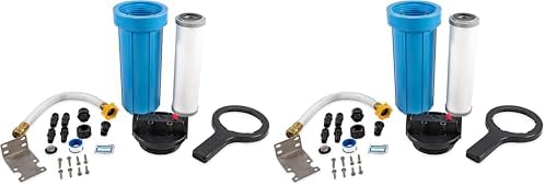 Camco EVO Marine WaterFilter,Offers Premium Water Filtration for Your Boat's Fresh Water Supply, Compatible with 2-1/2-inch x 10-inch Filter Cartridges (40634) (Pack of 2) by Camco