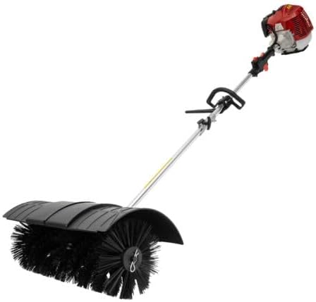 Bepritm 52CC Gas Power Broom, 1.25kw Grass Handheld Sweeper Power Broom, 2-Stroke Lawn Sweepers Gasoline Powers Brooms with a Blower Artificial Turf Lawns Driveway Cleaning Tool