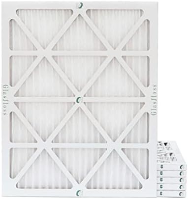 Glasfloss 16-3/8x21-1/2x1 MERV 10 Air Filters 6-Pack Fits Carrier by Glasfloss
