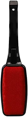 Lint Remover for Pet Hair by Home Basics: Swiveling Lint Brushes for Clothes and Furniture | Plastic Garment Brush (Red) by HomeBasics
