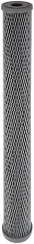 Pentair Pentek NCP-20 Carbon Water Filter, 20-Inch, Whole House Non-Cellulose Carbon Impregnated Pleated Filter Cartridge, 20" x 2.5", 10 Micron by PENTAIRPENTEK