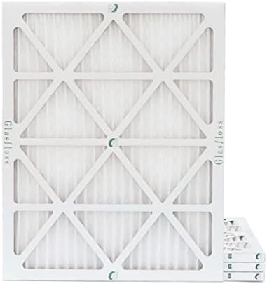 Glasfloss ZL 20x24x1 MERV 10 Air Filters for AC Furnace. 4-Pack by Glasfloss