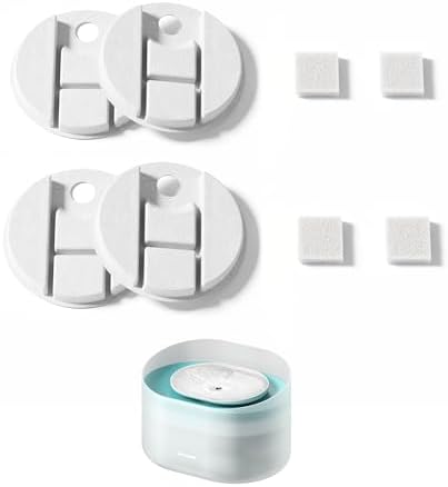 PETLIBRO Replacement Filters for Capsule Dog Fountain PLWF008, 2 Month Set of Filters for Dog Water Dispensers, 4 Count Pack, White by Unknown