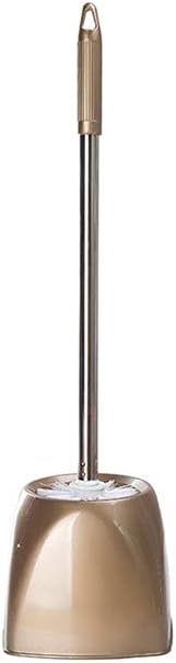 Toilet Brush Cleaner Creative Toilet Brush Holder,Bathroom Cleaning Tool Holder with Holder Base,Home Toilet Brush Bath Stainless Steel Handle (Color : Yellow, Size : C) (Yellow A)