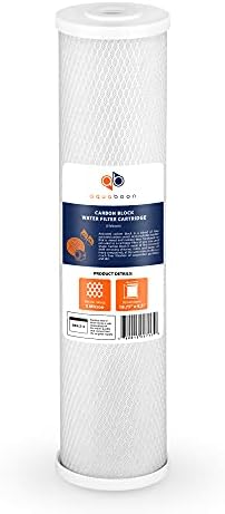 Aquaboon 5 Micron 20 x 4.5 Water Filter Cartridges Set of 4, Whole House Water Filter Replacements for 2-Stage Sediment & Chlorine, Odors Reduction - Image 2