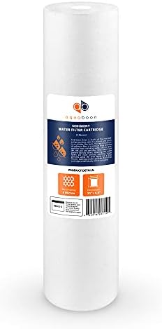 Aquaboon 5 Micron 20 x 4.5 Water Filter Cartridges Set of 4, Whole House Water Filter Replacements for 2-Stage Sediment & Chlorine, Odors Reduction - Image 3