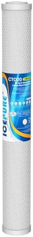 ICEPURE 1 Micron 20" x 2.5" Whole House CTO Carbon Water Filter,1 Pack by ICEPURE