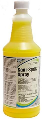 Nyco?? Sani-Spritz Spray - 32 oz Quart Bottle - Ready-to-Use Disinfectant Cleaner & Deodorizer - Inhibits Growth of Mold & Mildew (sprayer not included)