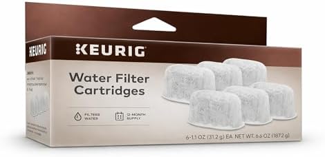 Keurig Water Filter Refill Cartridges, Replacement Water Filter Cartridges, Compatible with 2.0 K-Cup Pod Coffee Makers, 6 Count by Keurig