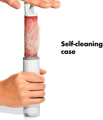 OXO Good Grips Reusable Lint Roller | Pivoting Head in All Directions, Self-Cleaning Case, Ideal for Collecting Lint, Pet Fur, Cat & Dog Hair, - Image 5