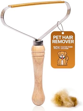 1-Pack Pet Hair Removal Tool - Carpet Rake and Squeegee for Pet Hair Remover Tool - Lint Remover and Hair Scraper for Couch - Easy to Clean Fuzz Fur and Pro Cat Dog Hair Remover for Rugs,Car Floor Mat by Diafline