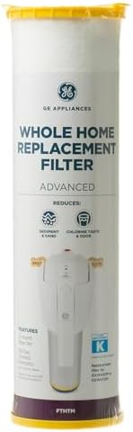GE FTHTM Whole House Water Filter, Replacement for Water Filtration System, NSF Certified: Reduces Chlorine, Sediment, Rust & Other Impurities, Replace Every 3 Months for Best Results, 1 Filter - Image 3