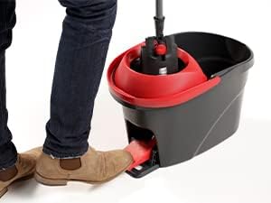 Vileda Ultramax Turbo XL Set, XL Floor Mop with Telescopic Handle for Large Surfaces, Microfibre Mop Cover, Bucket with Spinner, for All Hard Floors, Love It Clean, Eco Packaging