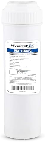 Hydronix UDF-10KDF.5 Chlorine, CTO, Heavy Metals, Bacteria & Scale Reduction Water Filter with 1/2 lb KDF, 2.5" x 10" (2 lbs. KDF Media) by Hydronix