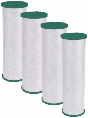 GE FTHLM Whole House Water Filter, Replacement for Water Filtration System, NSF Certified: Reduces Chlorine, Sediment, Rust & Other Impurities, Replace Every 3 Months for Best Results (Pack of 4) by GEAppliances
