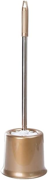 Toilet Brush Cleaner Creative Toilet Brush Holder,Bathroom Cleaning Tool Holder with Holder Base,Home Toilet Brush Bath Stainless Steel Handle (Color : Yellow, Size : C) (Yellow C)