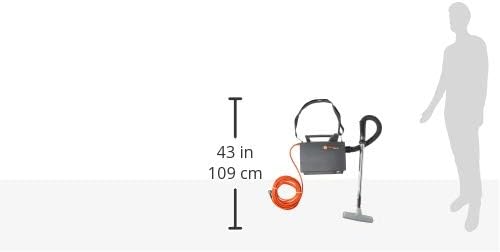 Hoover Commercial PortaPower Lightweight Canister Vacuum Cleaner, Bagged Canister Vac with Attachments, 2-in-1 Vac and Blower, Corded Vacuum Cleaners for Commercial Use